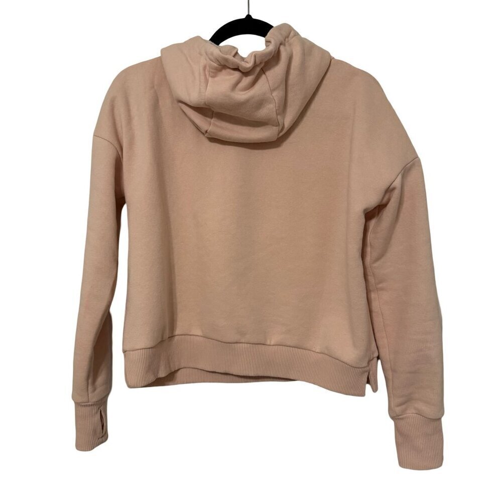 90 Degree by Reflex Hoodie Pink Fleece Thumbhole Pullover Womens Small - Picture 3 of 5